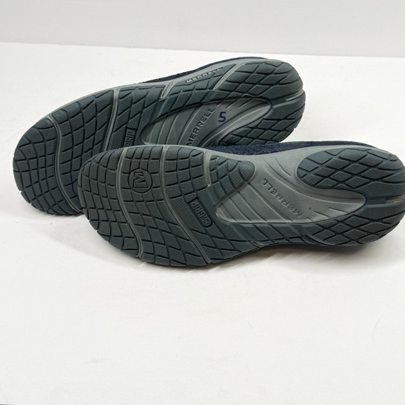 Merrell Encore Frill Clog Slip On Comfort Casual Navy Blue Leather Size 9.5 - Picture 6 of 7